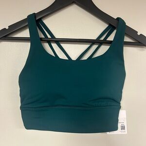 Lululemon Green Longline Sports Bra